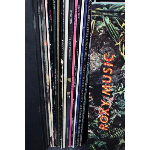 256 - Vinyl - 13 Roxy Music and 4 Bryan Ferry LPs spanning their career. At least Vg+ overall