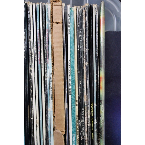 395 - Vinyl - 43 Rock / Classic Rock LPs to include Nazareth x 6, Rainbow x 3, Alice Cooper x 6, Scorpions... 