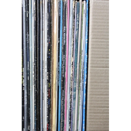 442 - Vinyl - Over 60 rock & pop LPs to include The Rolling Stones, Yes x 2, Rainbow, Horslips, IQ, Joan A... 