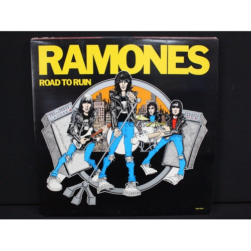 485 - Vinyl - 4 Ramones LPs to include Rocket To Russia (original UK with printed inner) Ex, Road To Ruin ... 