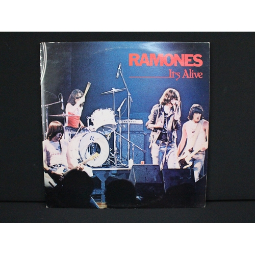 485 - Vinyl - 4 Ramones LPs to include Rocket To Russia (original UK with printed inner) Ex, Road To Ruin ... 