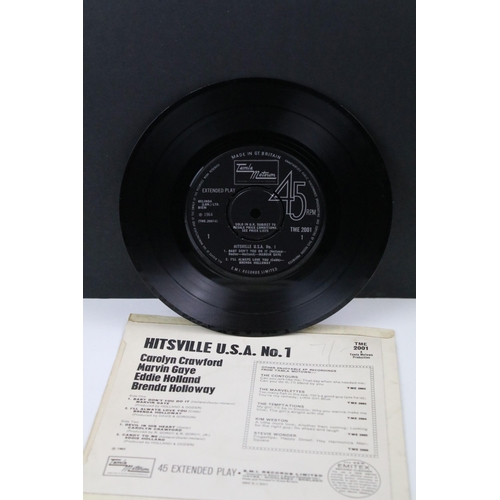 414 - Vinyl - 4 Motown Record original UK 1st pressing E.P.’s to include: Various ‎– Hitsville U.S.A. No.1... 