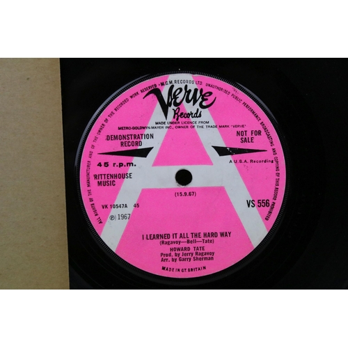 435 - Vinyl - 7 Howard Tate original Uk 1st pressing 7” singles on Verve Records to include: Ain't Nobody ... 