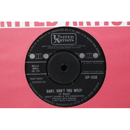 436 - Vinyl - 6 Garnet Mimms UK 1st pressing singles to include: Baby, Don't You Weep (United Artists Reco... 