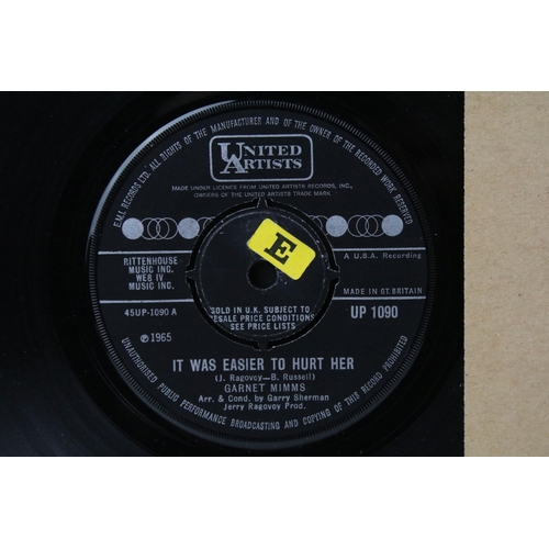 436 - Vinyl - 6 Garnet Mimms UK 1st pressing singles to include: Baby, Don't You Weep (United Artists Reco... 