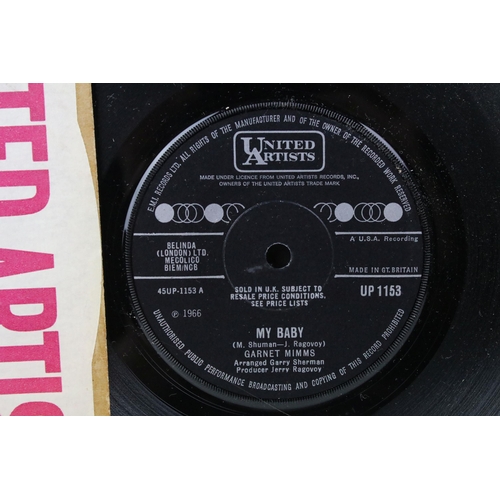 436 - Vinyl - 6 Garnet Mimms UK 1st pressing singles to include: Baby, Don't You Weep (United Artists Reco... 