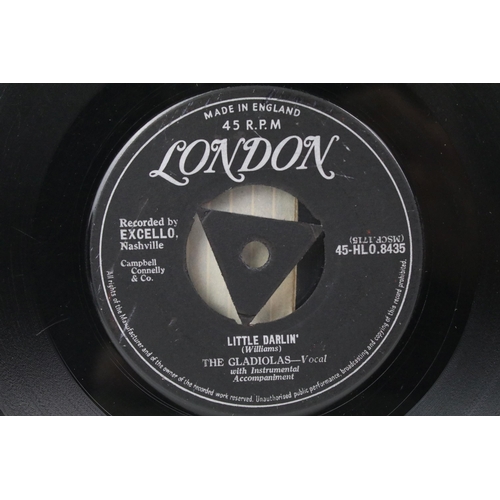 580 - Vinyl - The Gladiolas – Little Darlin’ / Sweetheart Please Don’t Go 7” single on London Records - 45... 