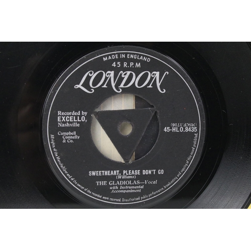 580 - Vinyl - The Gladiolas – Little Darlin’ / Sweetheart Please Don’t Go 7” single on London Records - 45... 