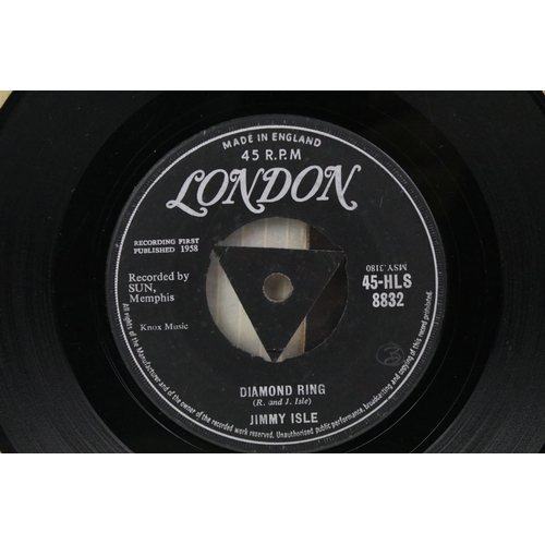 589 - Vinyl - Jimmy Isle – I've Been Waitin’ / Diamond Ring 7” single on London Records - 45-HLS 8832, ori... 