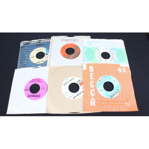 312 - Vinyl - 26 Rock / Mod / Beat / Pop 1960’s US pressing 7” singles including many demo promos to inclu... 