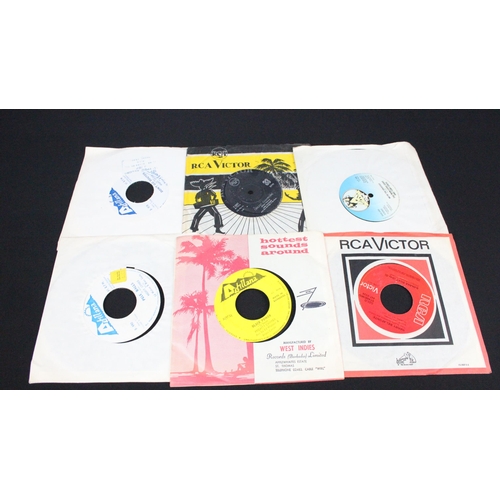 314 - Vinyl - 16 Reggae / Calypso mainly Caribbean pressing 7” singles including demo promos to include: H... 