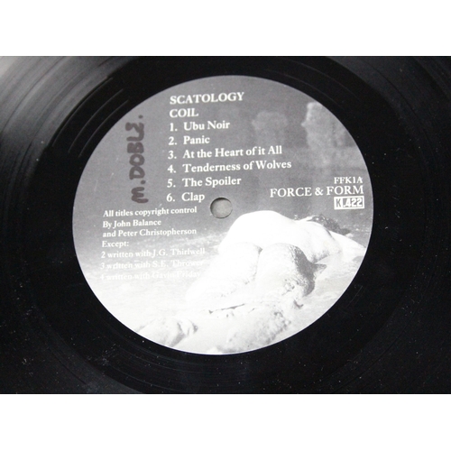 501 - Vinyl - Coil – Scatology LP on Force & Form / K.422 Records – FFK1, original UK 1st pressing with an... 