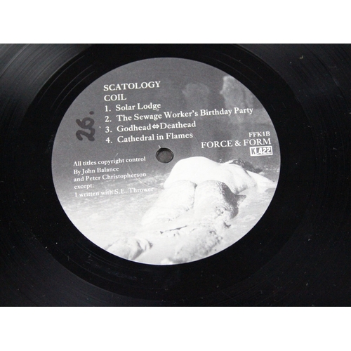 501 - Vinyl - Coil – Scatology LP on Force & Form / K.422 Records – FFK1, original UK 1st pressing with an... 