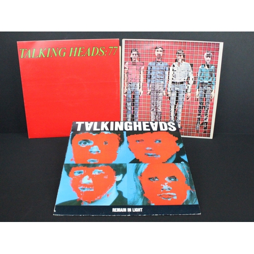 519 - Vinyl - 6 Talking Heads LPs and 1 David Byrne LP to include 77 (x2), Songs About Buildings, Remain I... 