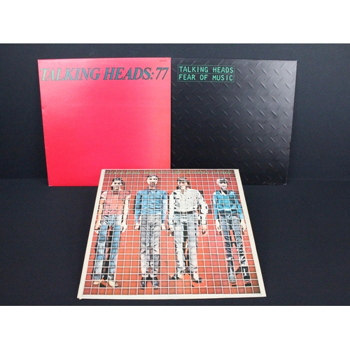 522 - Vinyl - 9 Talking Heads LPs & 1 David Byrne to include The Name Of This Band Is, 77, Fear Of Music, ... 