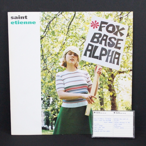 96 - Vinyl / Cassette - Saint Etienne Foxbase Alpha on Heavenly HVNLP1 Ex/Ex+ along with a cassette of th... 