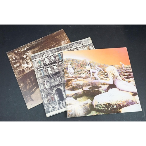 167 - Vinyl - 9 Led Zeppelin LPs to include I, II, III, IV, Houses Of The Holy, Physical Graffiti, In Thro... 