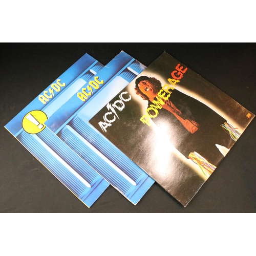 175 - Vinyl - 12 ACDC LPs to include Back In Black, Flick Of The Switch x 2, Highway To Hell x 2, Powerage... 