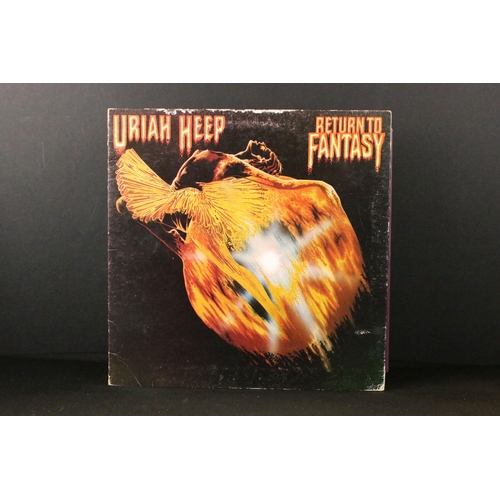 177 - Vinyl - 9 Uriah Heep LPs to include Salisbury, Demons & Wizards, Return To Fantasy, The Magician's B... 