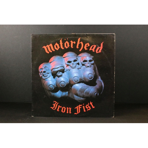 179 - Vinyl - 6 Motorhead LPs to include No Remorse (leather sleeve) Ex, Iron Fist x 2, Rock N Roll, Ace O... 