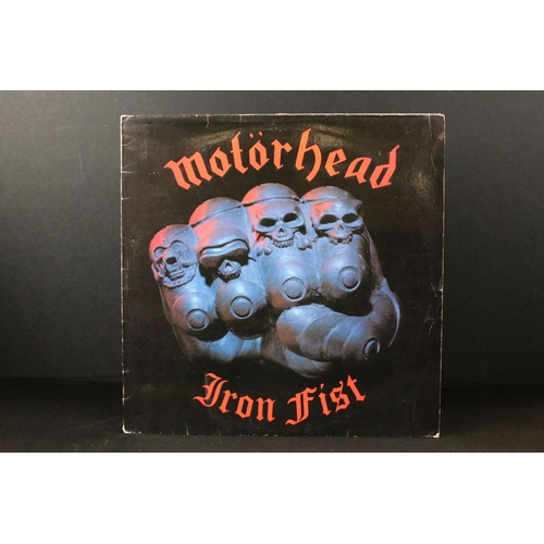 179 - Vinyl - 6 Motorhead LPs to include No Remorse (leather sleeve) Ex, Iron Fist x 2, Rock N Roll, Ace O... 