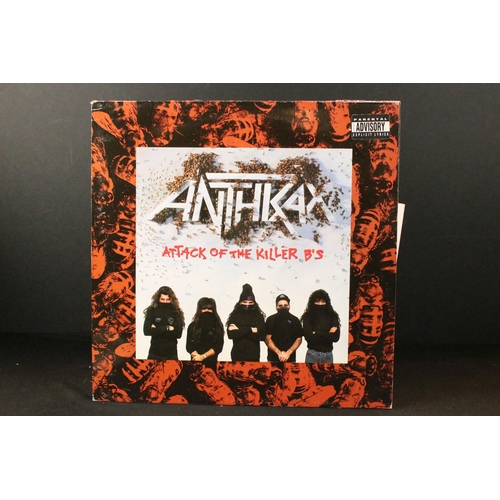 180 - Vinyl - 6 Metal / Thrash / Hard Rock LPs to include Anthrax x 3, Venom, Warlock (with poster), Hello... 