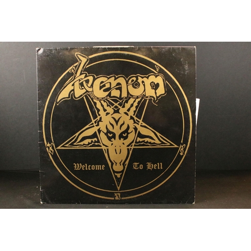 180 - Vinyl - 6 Metal / Thrash / Hard Rock LPs to include Anthrax x 3, Venom, Warlock (with poster), Hello... 