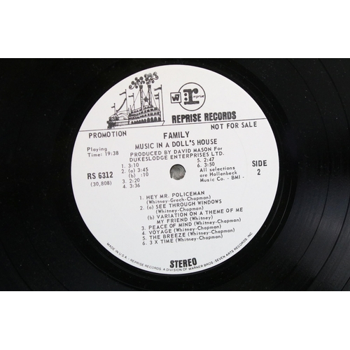 25 - Vinyl - Family ‎– Music In A Doll's House LP on Reprise Records - RS 6312. Original US 1st promo pre... 