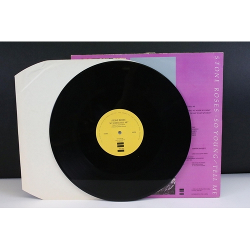 36 - Vinyl / Memorabilia - The Stone Roses – So Young / Tell Me 12” on Thin Line Records – THIN 001. Orig... 