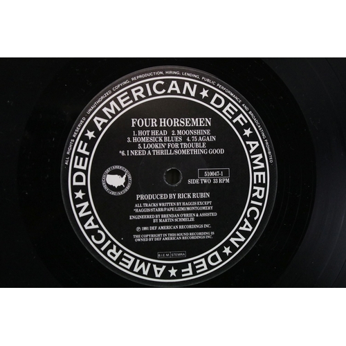 40 - Vinyl - The Four Horsemen – Nobody Said It Was Easy LP on Def American Recordings 510047-1. Ex+