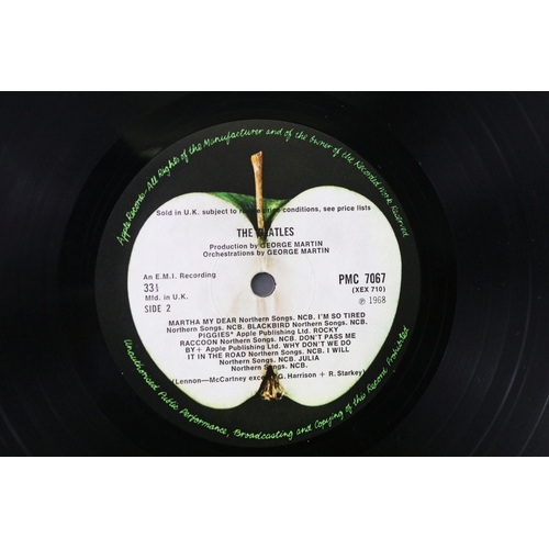 5 - Vinyl - The Beatles White Album LP on Apple Records PMC 7067 No. 0181805. Original UK mono pressing ... 