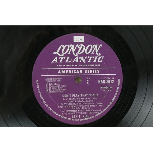 50 - Vinyl - Soul - 3 original UK 1st pressing Soul albums on London Records to include: Ben E. King – Do... 