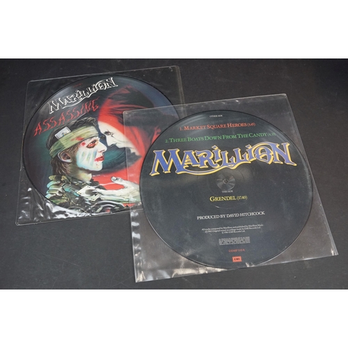 558 - Vinyl - 5 Marillion LP albums, 4 x 12” picture discs and one shaped 7” picture disc to include: Clut... 