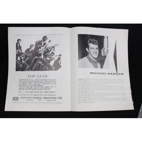 680 - Memorabilia - The Beatles 2 original tour programmes to include: 1964 tour with Mary Wells and Tommy... 