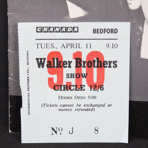 683 - Memorabilia - Jimi Hendrix / Walker Brothers original UK 1967 Tour Programme with ticket stub for th... 