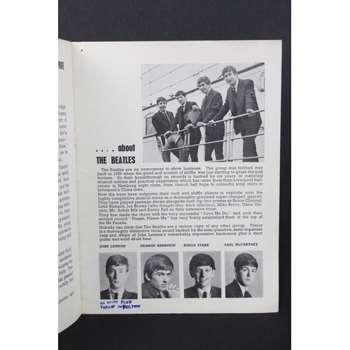 684 - Memorabilia - The Beatles / Chris Montez / Tommy Roe, original UK 1963 Tour Programme with ticket st... 