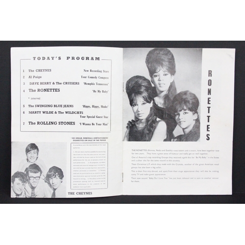 685 - Memorabilia - The Rolling Stones / The Ronettes original UK January 1964 Granada Bedford tour progra... 