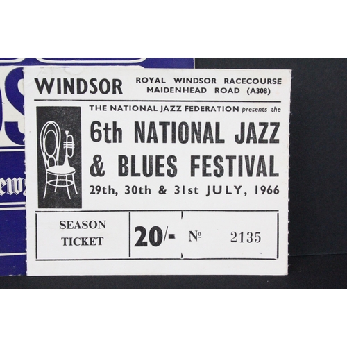 686 - Memorabilia - Original UK 1966 programme for the Windsor 6th National Jazz & Blues Fesival, Windsor ... 