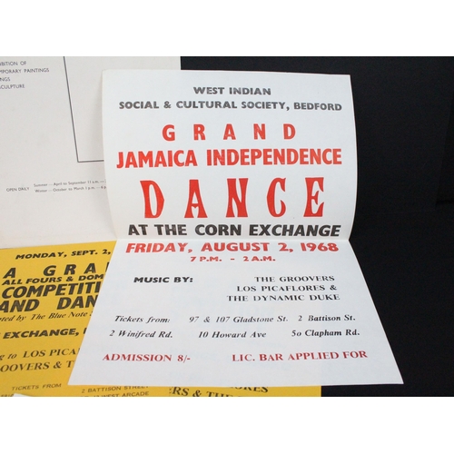 689 - Memorabilia - Approximately 40 1960’s flyers, posters and hand bills for gigs in Bedford, most from ... 