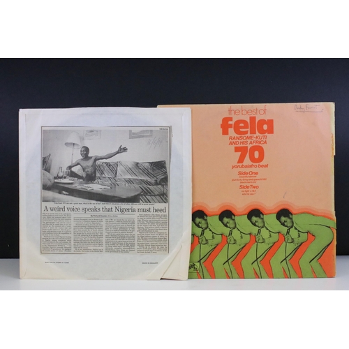 69 - Vinyl - 2 Afrobeat / African LP albums to include: Fela Ransome-Kuti And His Africa '70 – The Best O... 