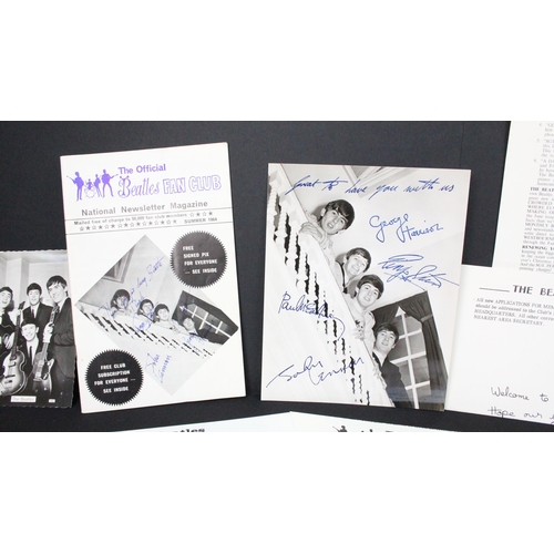 692 - The Beatles 14 original items of Fan Club memorabilia to include: membership Southern Area Fan Club ... 