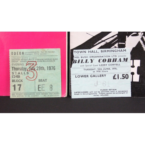 696 - Memorabilia - 3 Jazz programmes and 5 ticket stubs to include: Carla Bley Band (1981 programme with ... 