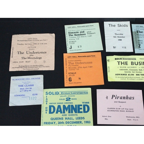 710 - Memorabilia - 18 Punk / New Wave tickets / ticket stubs to include The Clash x 7 (including Sunday 1... 