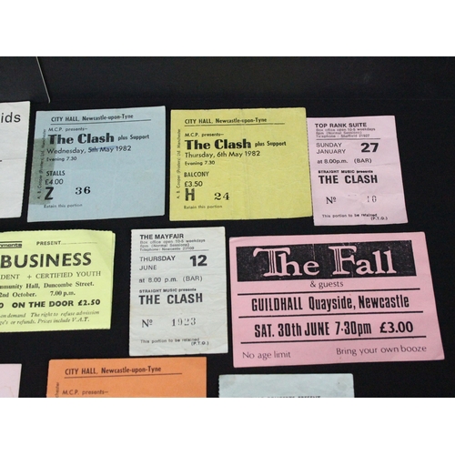 710 - Memorabilia - 18 Punk / New Wave tickets / ticket stubs to include The Clash x 7 (including Sunday 1... 