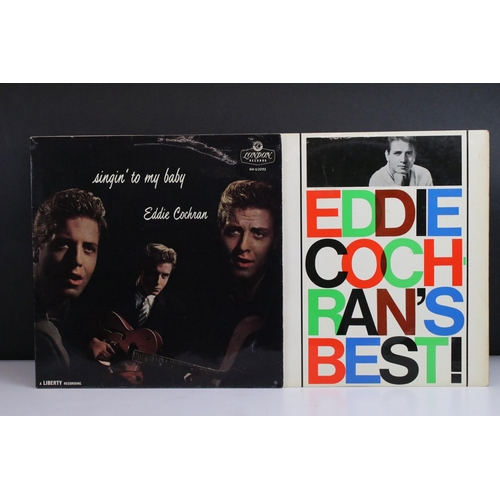 85 - Vinyl - Rock ’N’ Roll / Rockabilly - 2 Eddie Cochran albums to include: Singin' To My Baby (London R... 