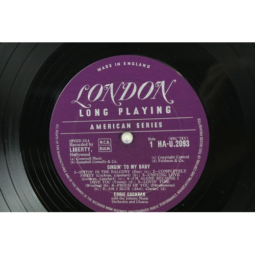 85 - Vinyl - Rock ’N’ Roll / Rockabilly - 2 Eddie Cochran albums to include: Singin' To My Baby (London R... 