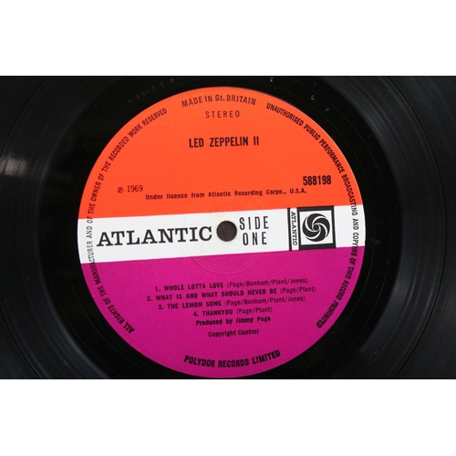 90 - Vinyl - 3 original UK pressing Led Zeppelin LPs all with plum Atlantic labels to include Self Titled... 