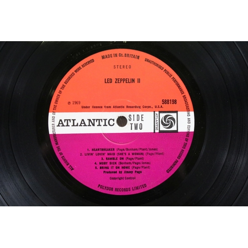 90 - Vinyl - 3 original UK pressing Led Zeppelin LPs all with plum Atlantic labels to include Self Titled... 