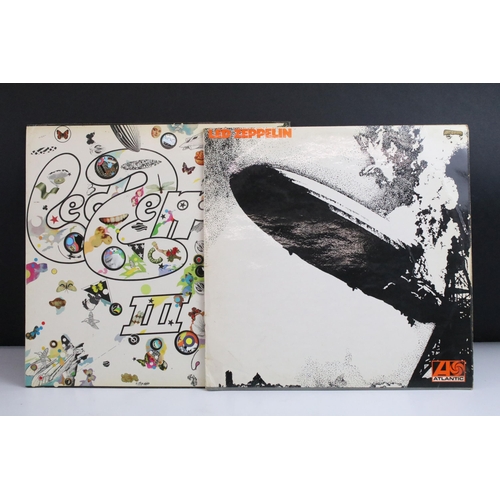 91 - Vinyl - 2 Original UK Led Zeppelin LPs to include I / Self Titled (plum labels, grey strip to bottom... 