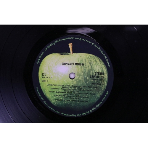 92 - Vinyl - 2 UK first pressing albums on Apple Records to include Elephant's Memory self titled (SAPCOR... 